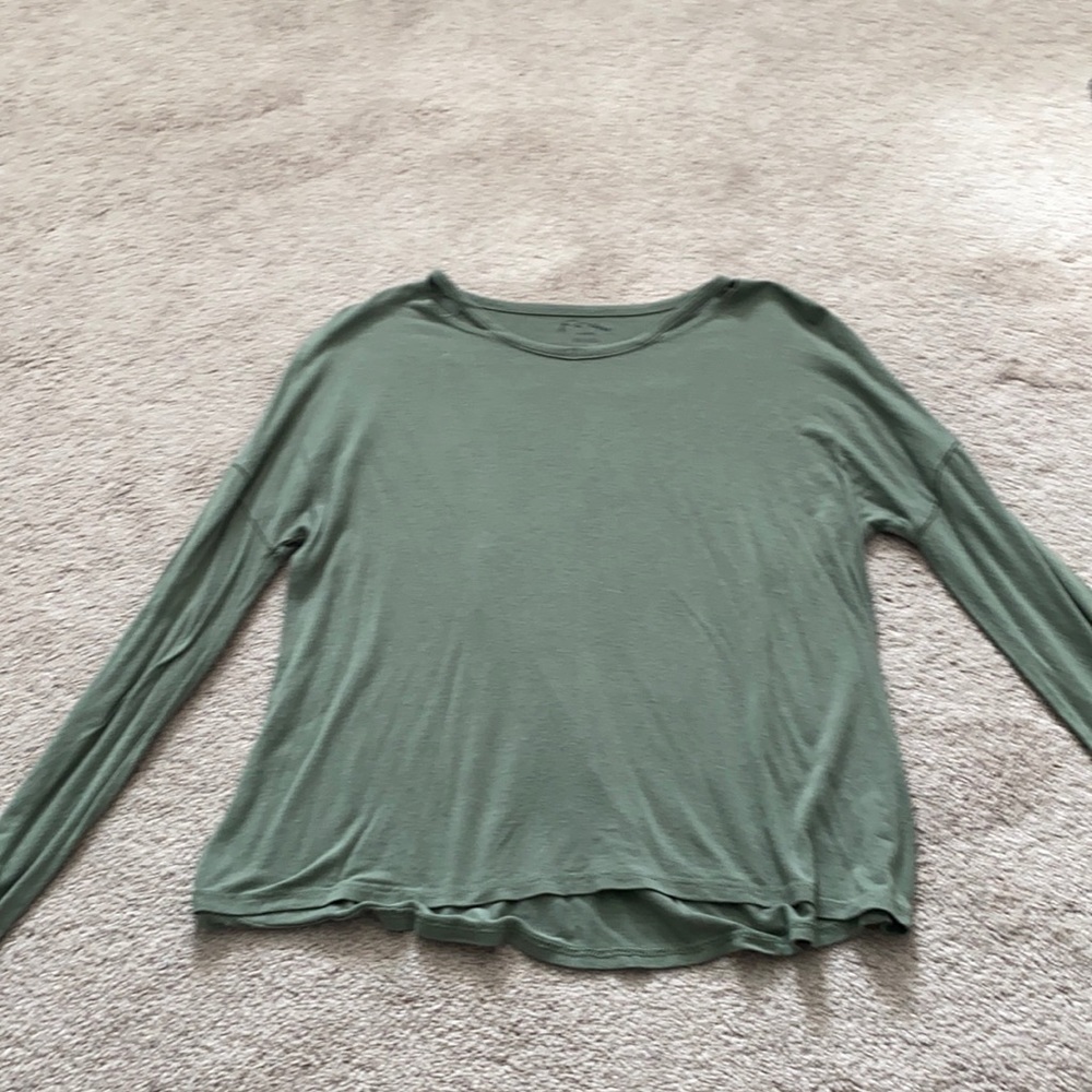 Green Target Girls Long Sleeve